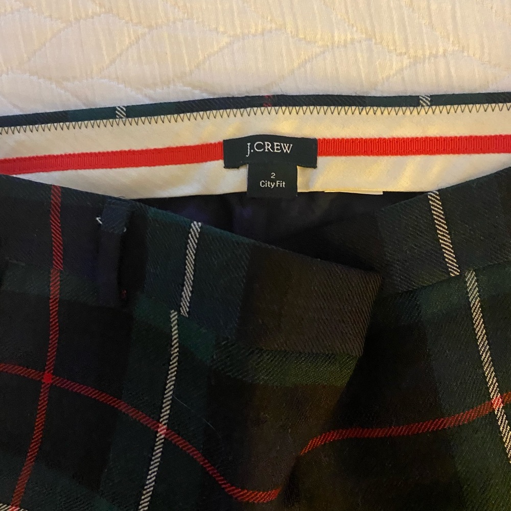 Jcrew womens plaid pants
